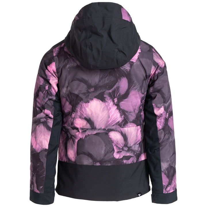 Roxy Silverwinter Jacket - Girls' True Black/Pansy Pansy