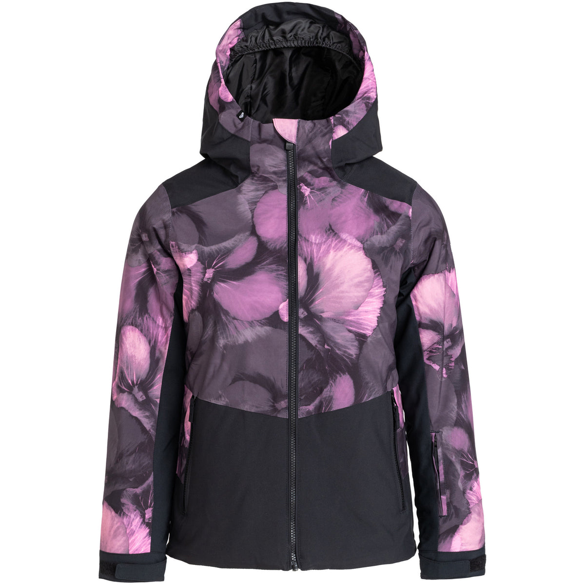 Roxy Silverwinter Jacket - Girls' True Black/Pansy Pansy