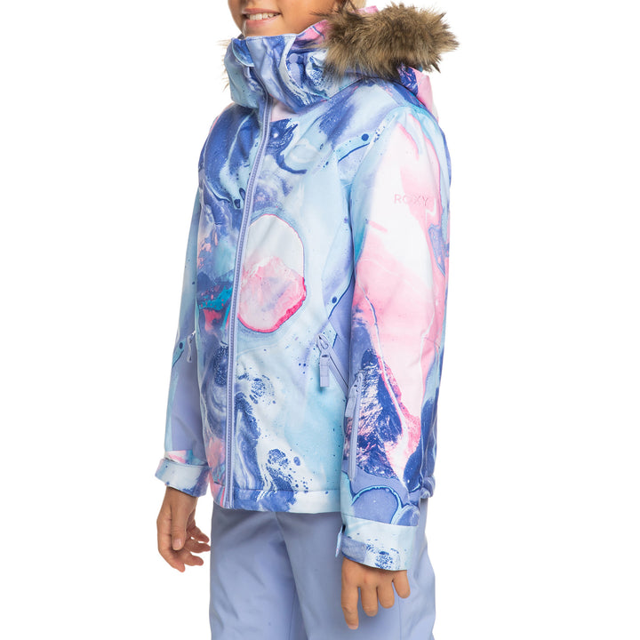 Roxy American Pie Jacket - Girls' Azure Blue Landscape