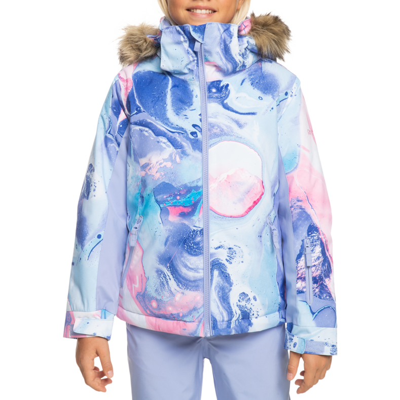 Roxy American Pie Jacket - Girls' Azure Blue Landscape