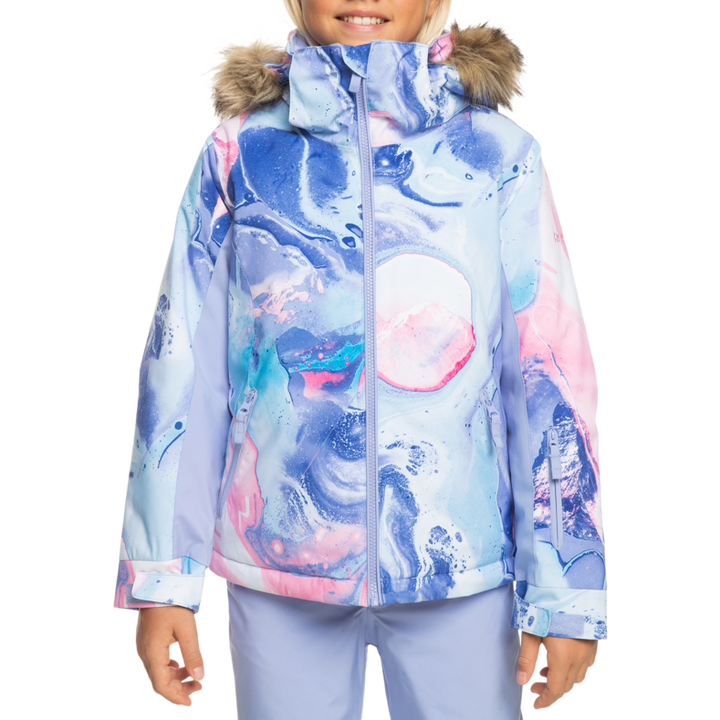 Roxy American Pie Jacket - Girls' Azure Blue Landscape