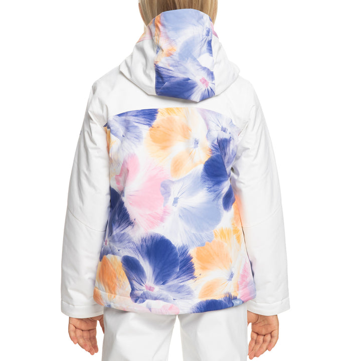 Roxy Greywood Jacket - Girls' Bright White/Pansy Pansy RG