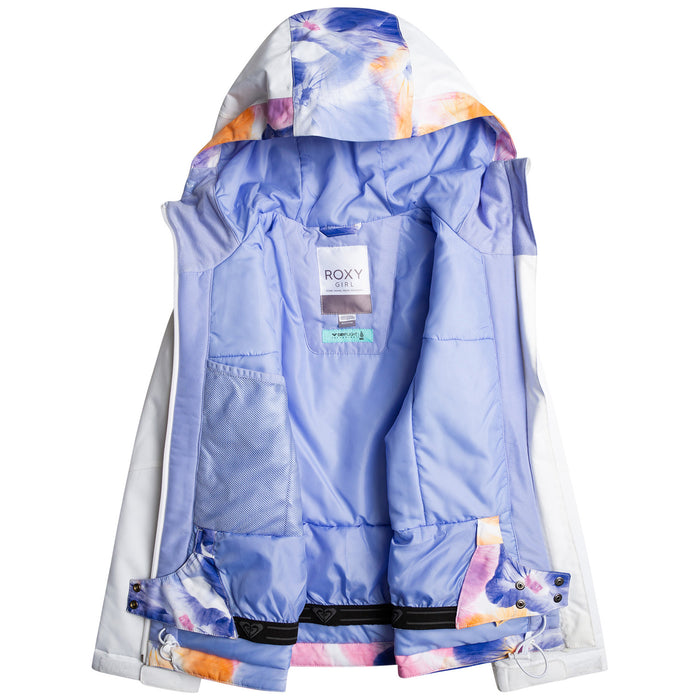 Roxy Jetty Jacket - Girls' Bright White/Pansy Pansy RG