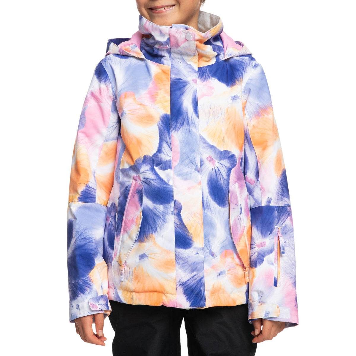 Roxy Jetty Jacket - Girls' Bright White/Pansy Pansy RG