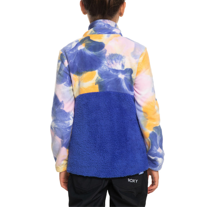 Roxy Alabama Fleece - Girls' Bright White/Pansy Pansy RG