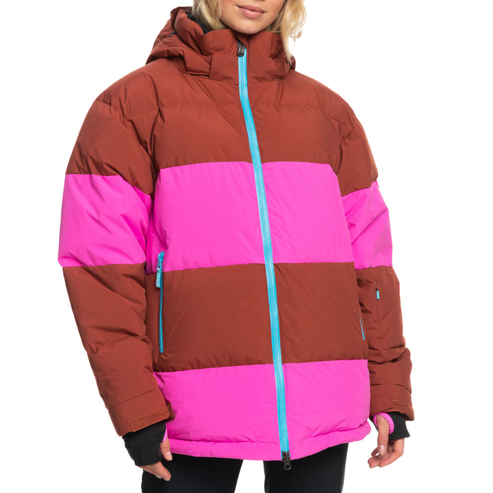 Roxy X Rowley Block Puffer Jacket - Women's Burnt Henna