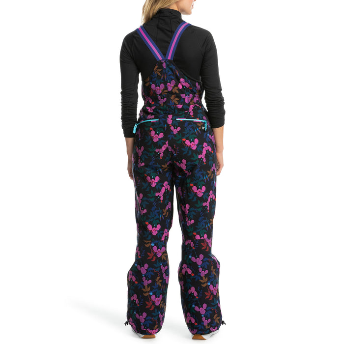 Roxy X Rowley Insulated Bibs - Women's True Black/Dark Reds Floral