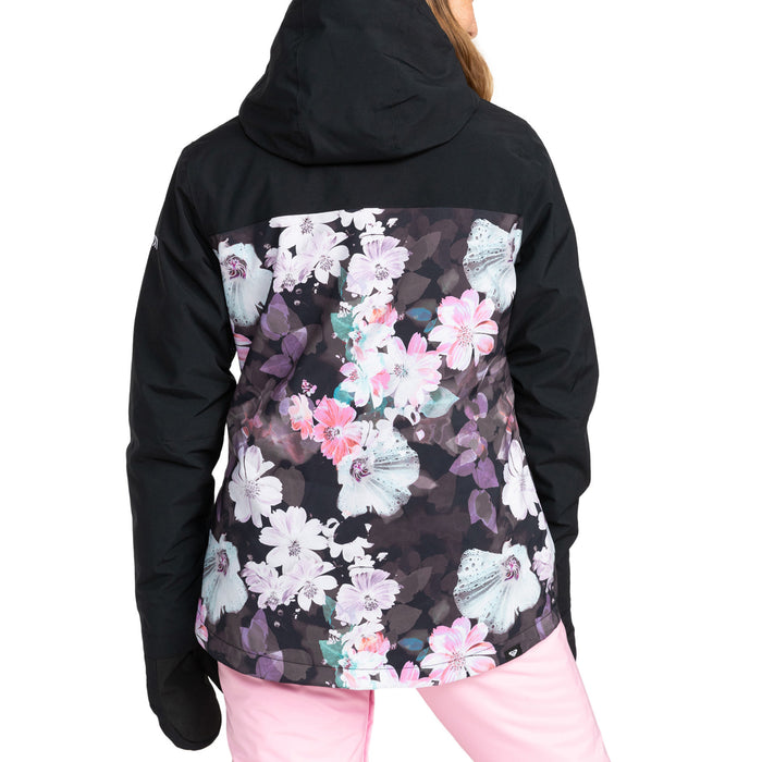 Roxy Jetty 3-in-1 Jacket - Women's True Black/Blurry Flower