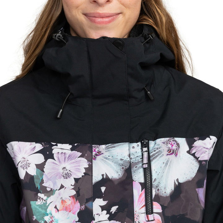 Roxy Jetty 3-in-1 Jacket - Women's True Black/Blurry Flower