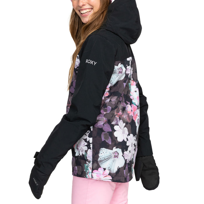 Roxy Jetty 3-in-1 Jacket - Women's True Black/Blurry Flower