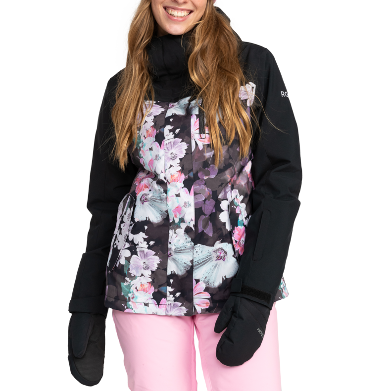 Roxy Jetty 3-in-1 Jacket - Women's True Black/Blurry Flower