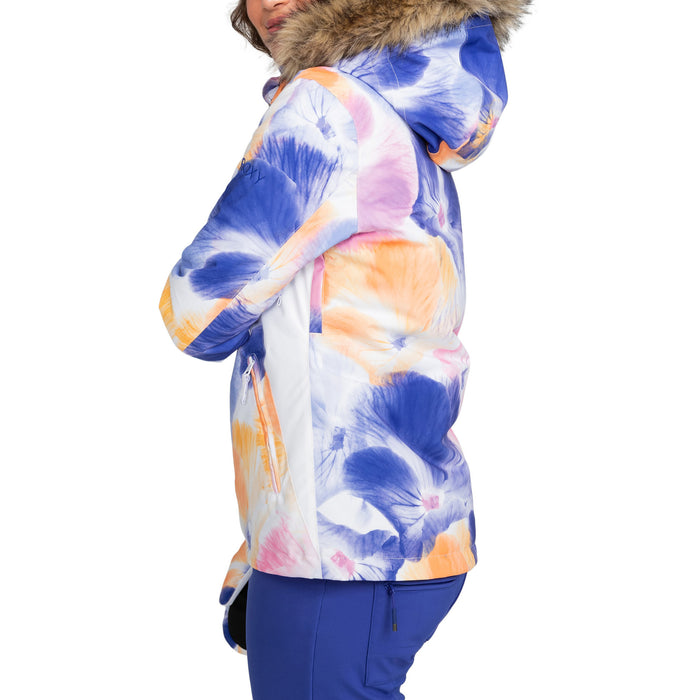 Roxy Jet Ski Jacket - Women's Bright White/Pansy Pansy