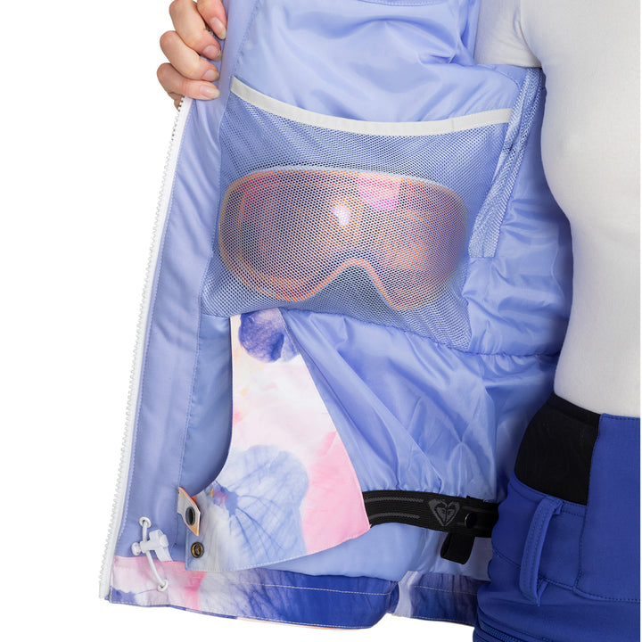 Roxy Jet Ski Jacket - Women's Bright White/Pansy Pansy