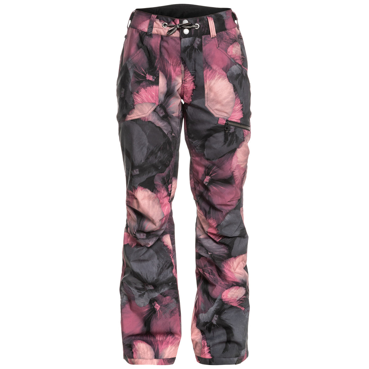 Roxy Nadia Printed Pants - Women's True Black/Pansy Pansy