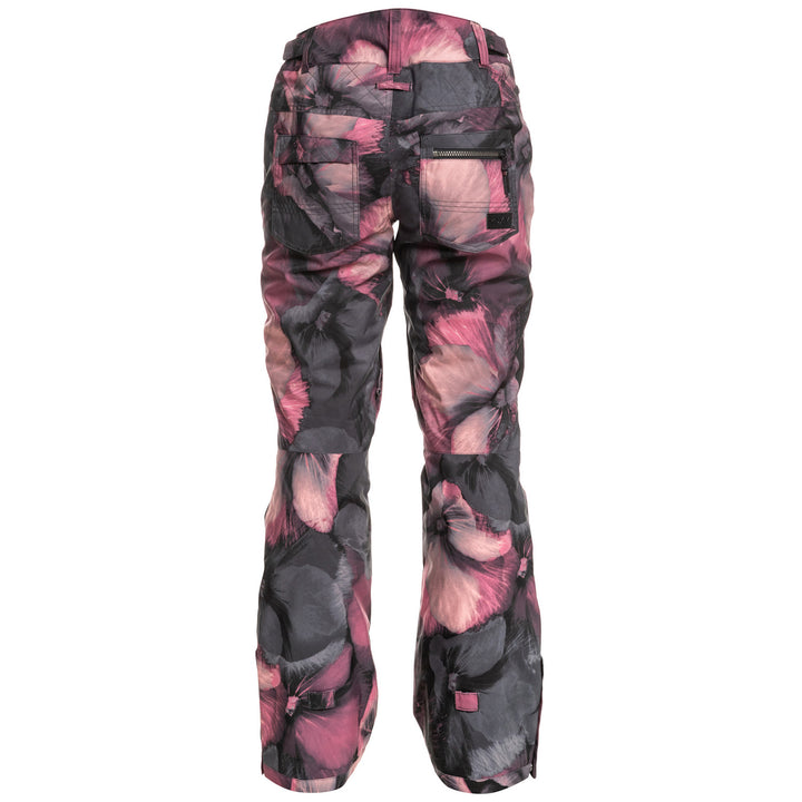 Roxy Nadia Printed Pants - Women's True Black/Pansy Pansy