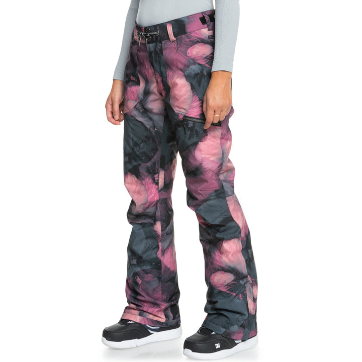 Roxy Nadia Printed Pants - Women's True Black/Pansy Pansy