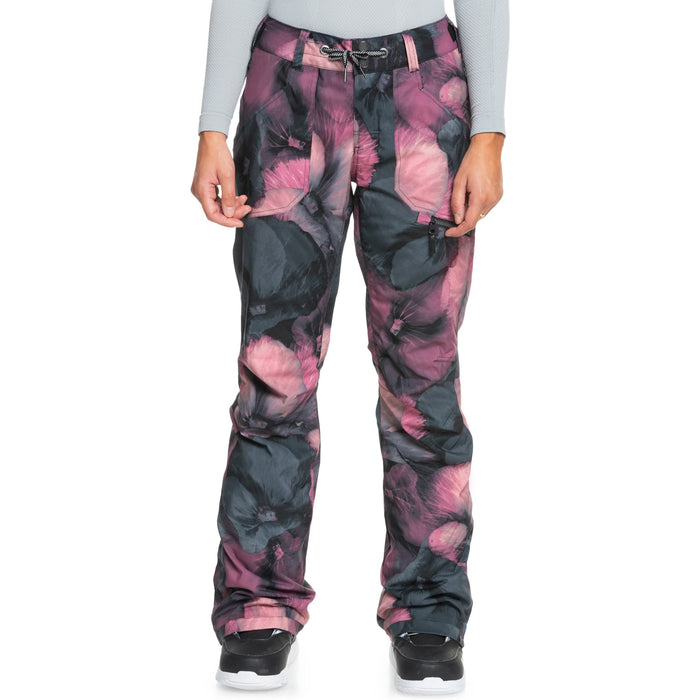 Roxy Nadia Printed Pants - Women's True Black/Pansy Pansy