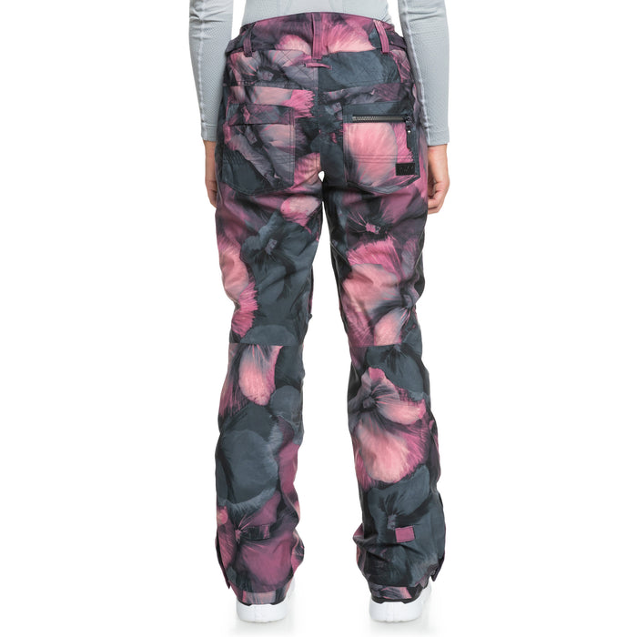 Roxy Nadia Printed Pants - Women's True Black/Pansy Pansy