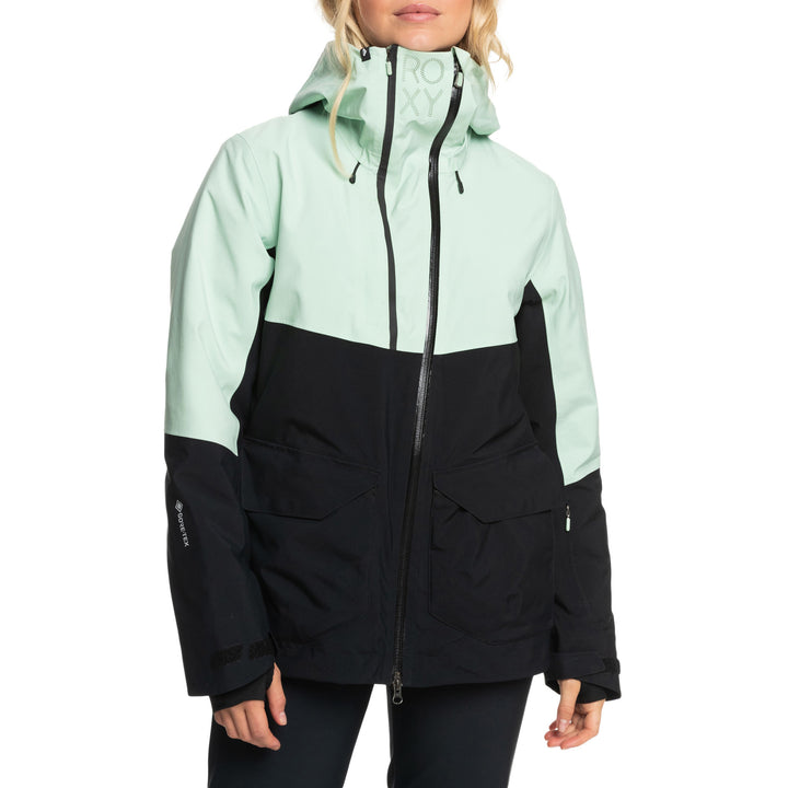Roxy GORE-TEX Stretch Purelines Jacket - Women's Cameo Green