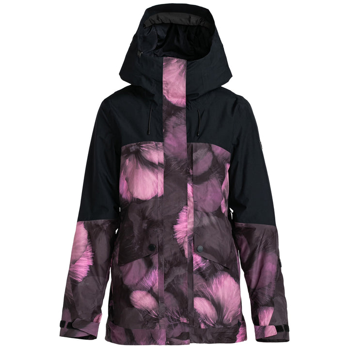 Roxy Glade GORE-TEX Printed Jacket - Women's True Black/Pansy Pansy