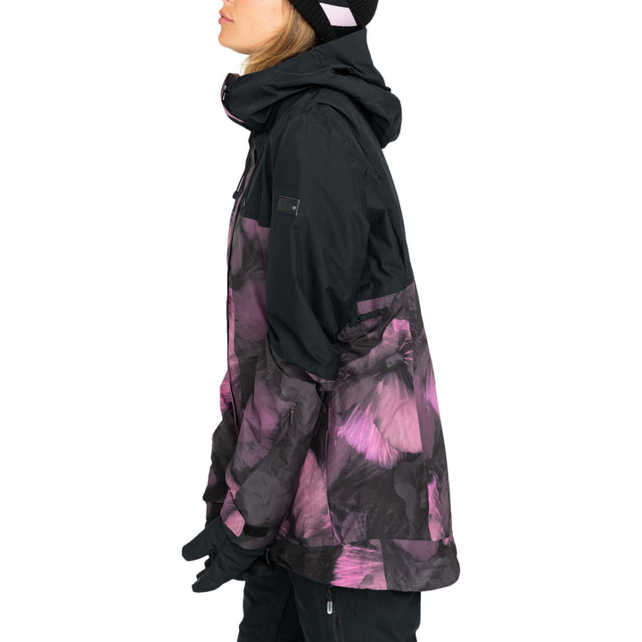 Roxy Glade GORE-TEX Printed Jacket - Women's True Black/Pansy Pansy