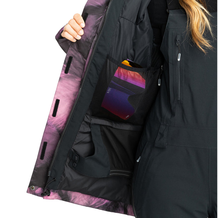 Roxy Glade GORE-TEX Printed Jacket - Women's True Black/Pansy Pansy
