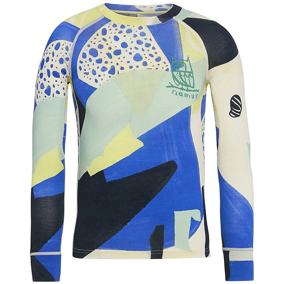 namuk Uil Merino Long Sleeve Top - Kids' Blue Marin