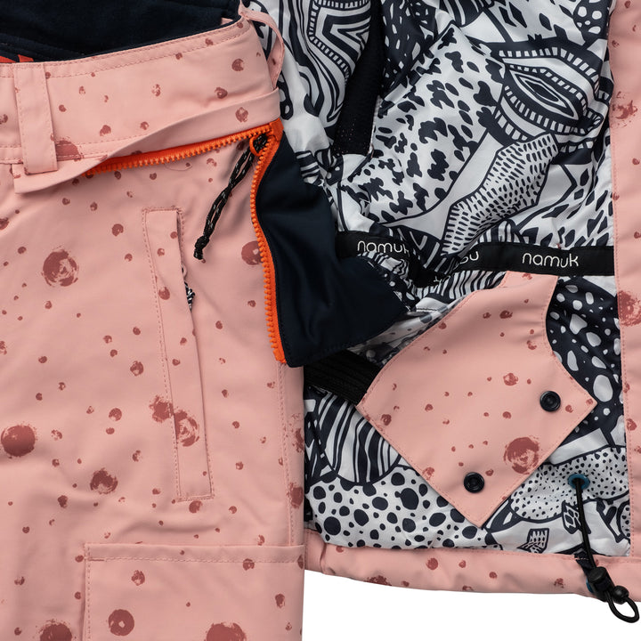 namuk Crusade Galaxy Snow Pants - Kids' Sunset Rose