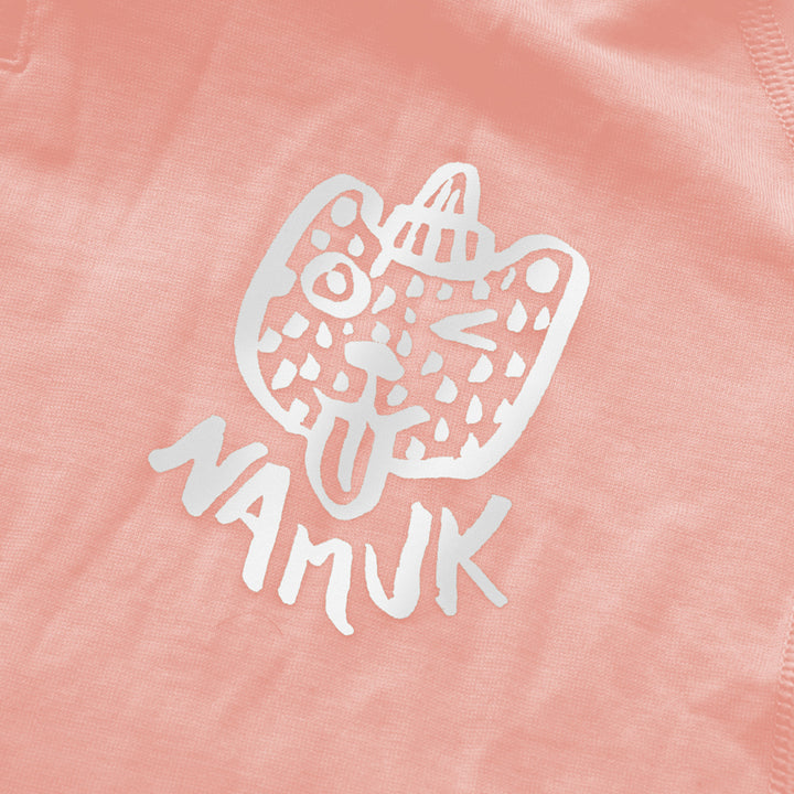 namuk Honu Merino Half-Zip Longsleeve Top - Kids' Sunset Rose