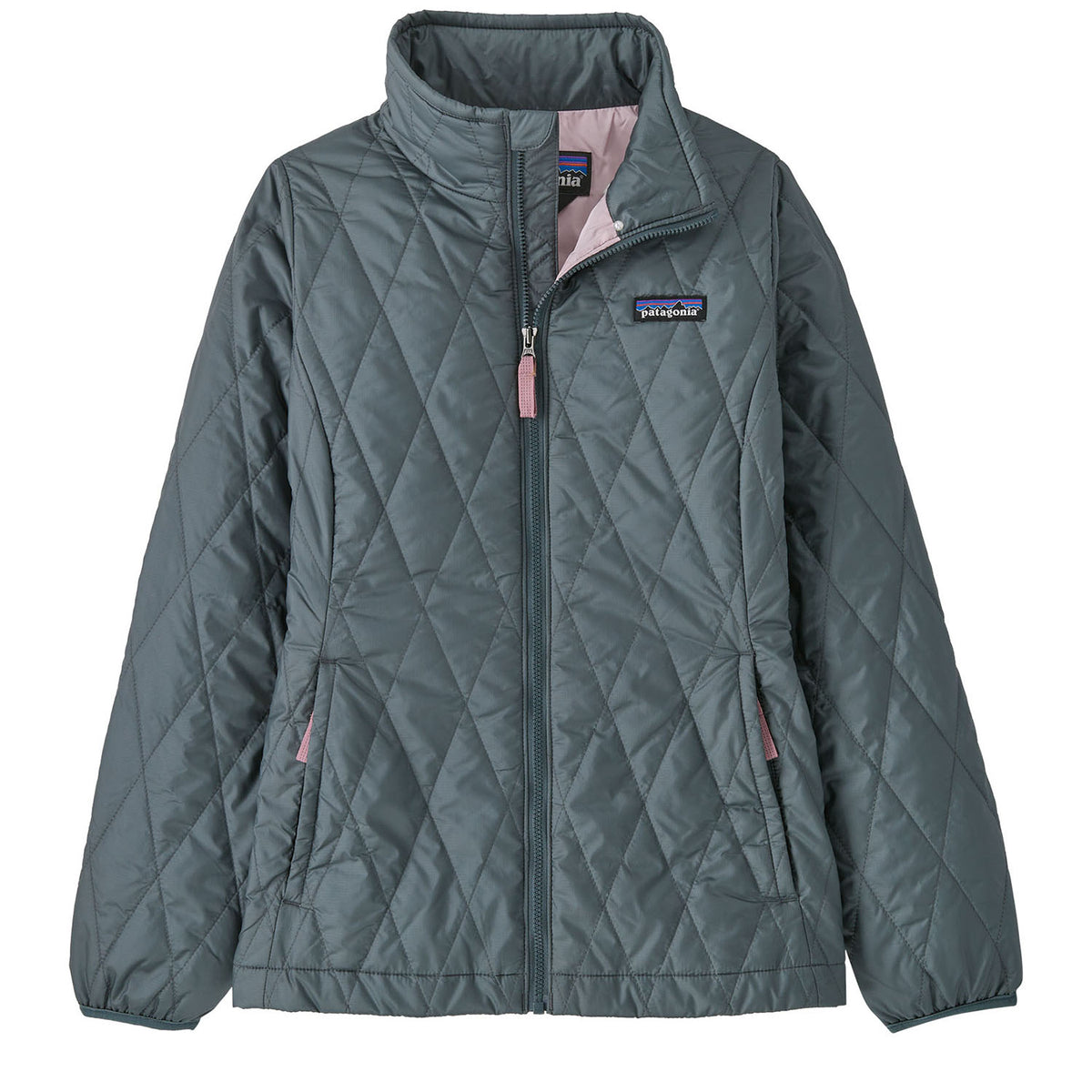 Patagonia Nano Puff Diamond Quilt Jacket - Kids' Nouveau Green