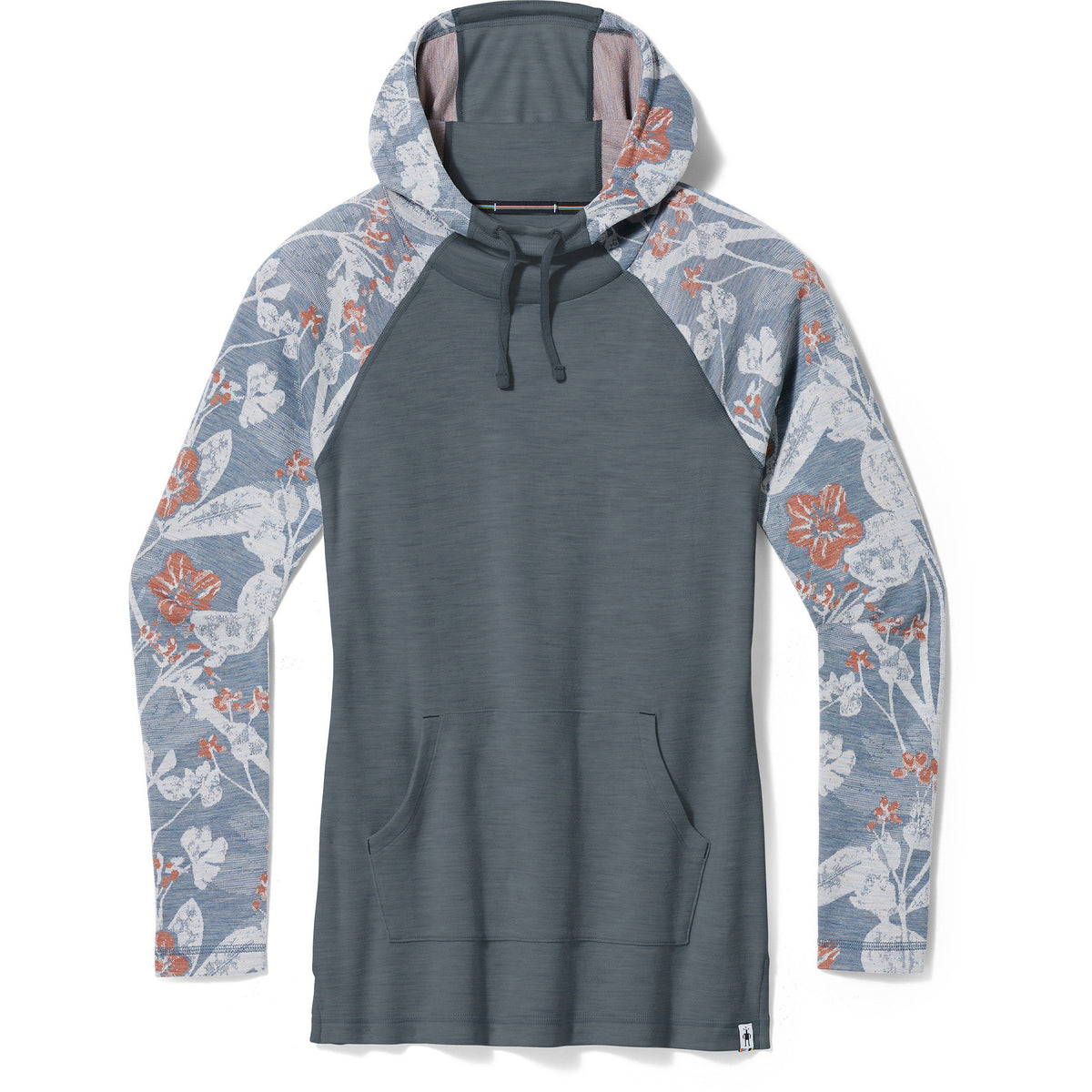 Smartwool Thermal Merino Drape Neck Hoodie - Women's Winter Sky Floral