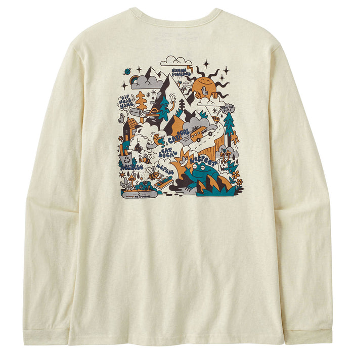 Patagonia Long-Sleeve How To Slide Responsibili T-Shirt - Women's Birch White