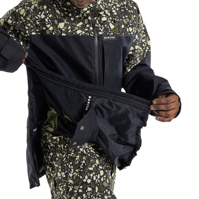 Burton GORE-TEX Pillowline Anorak Jacket - Men's Sediment/True Black