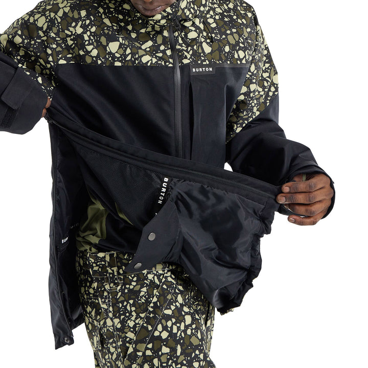 Burton GORE-TEX Pillowline Anorak Jacket - Men's Sediment/True Black