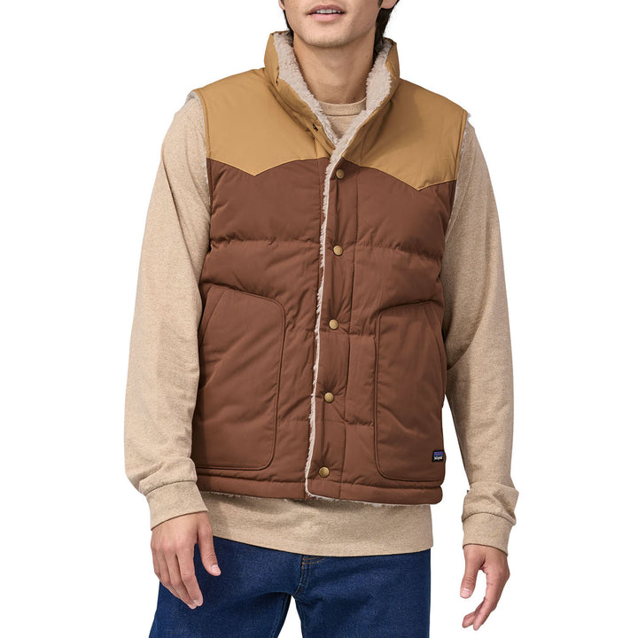 Patagonia Reversible Bivy Down Vest - Men's Moose Brown