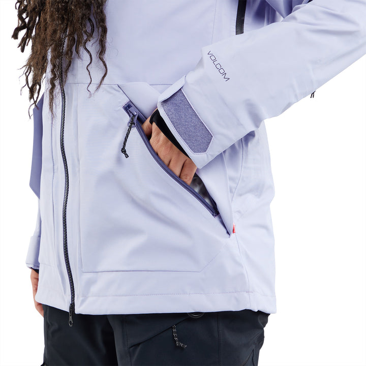 Volcom VS 3L Stretch GORE-TEX Jacket - Women's Lilac Ash