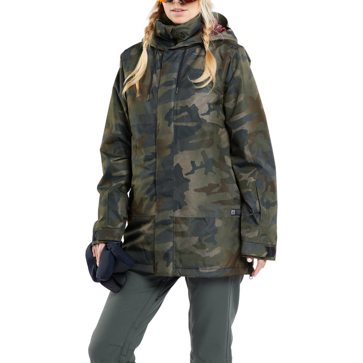 Volcom Paxson 2L TDS INF Parka - Women's Cloudwash Camo