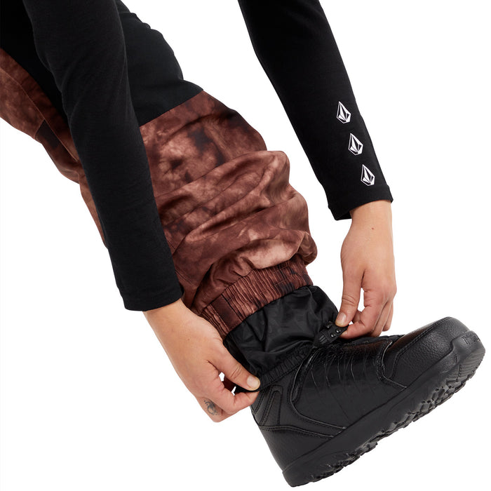 Volcom Creston 3D Stretch Bib Pants - Women's Pink Salt Wash
