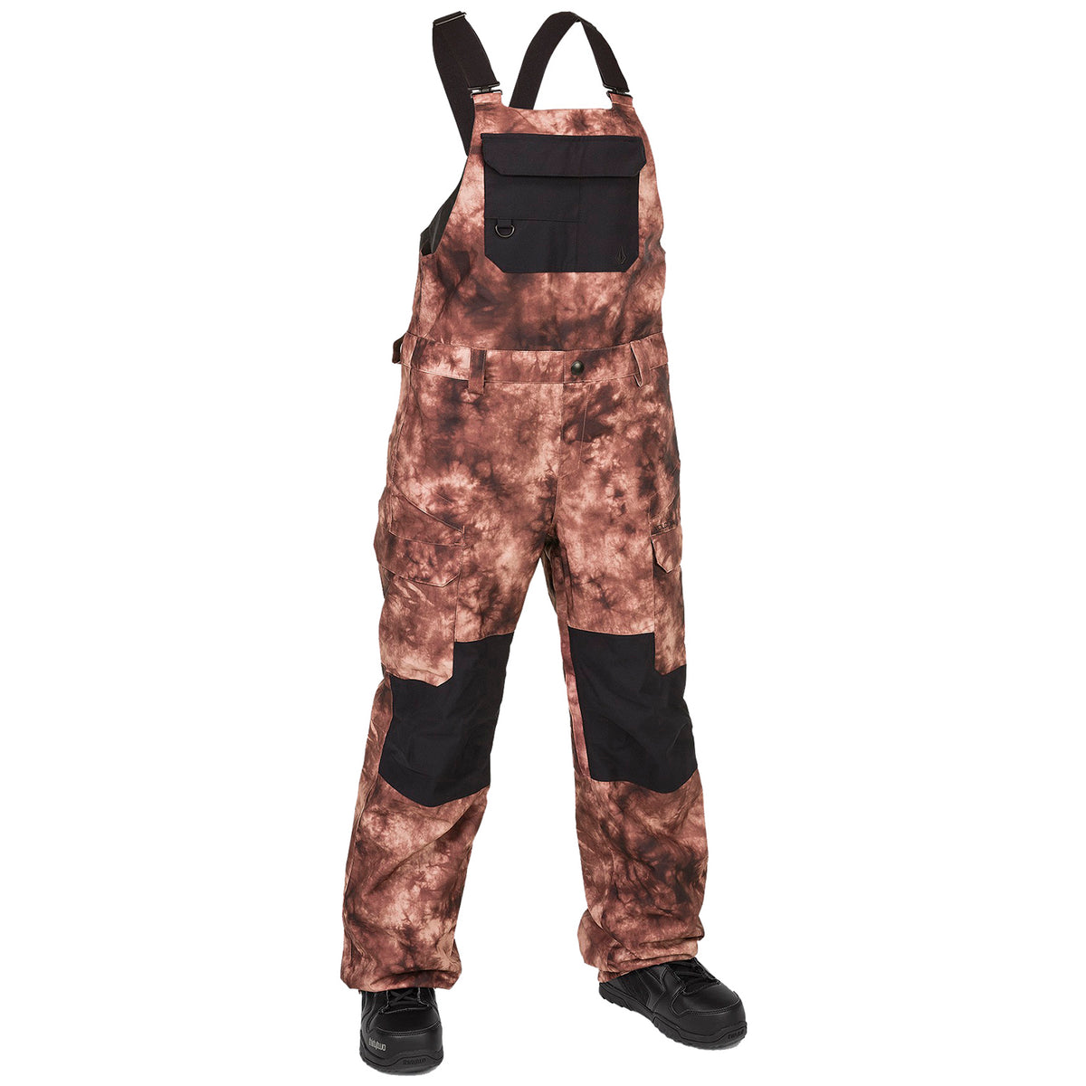 Volcom Creston 3D Stretch Bib Pants - Women's Pink Salt Wash