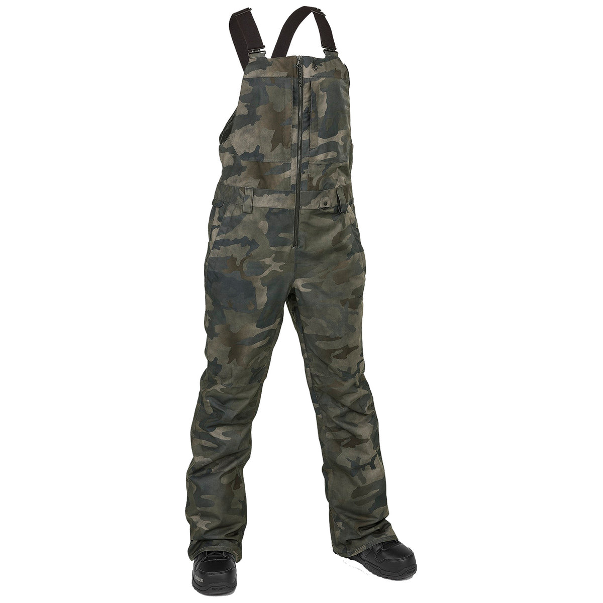 Volcom Swift Bib Overalls - Women's Cloudwash Camo