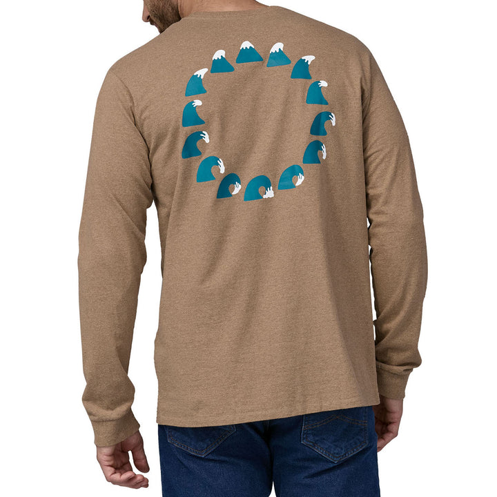 Patagonia Long-Sleeve Chasing Peaks Responsibili T-Shirt - Men's Grayling Brown