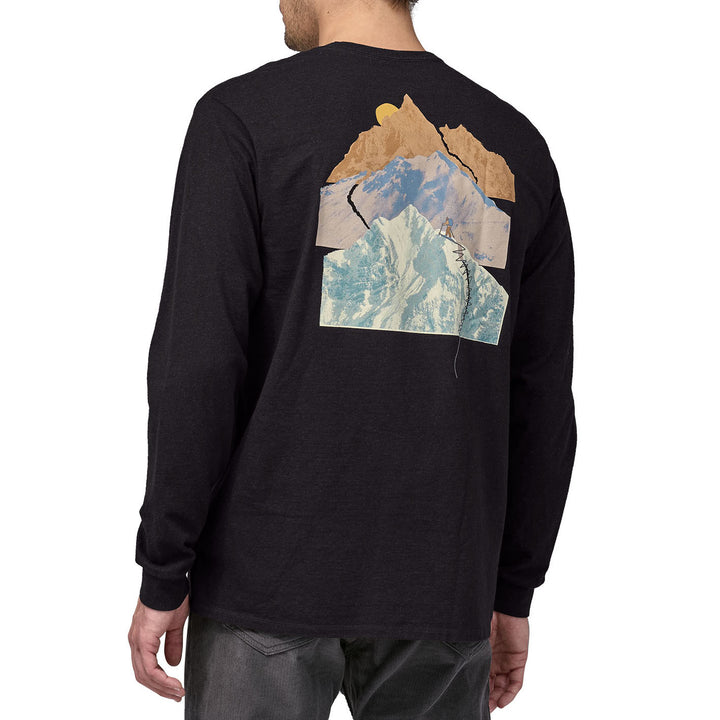 Patagonia Long-Sleeve Snowstitcher Pocket Responsibili T-Shirt - Men's Ink Black