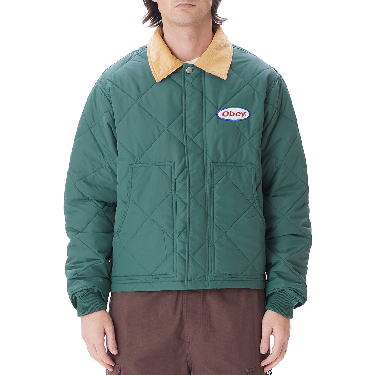 Obey Clothing Chisel Jacket - Men's Dark Cedar Multi