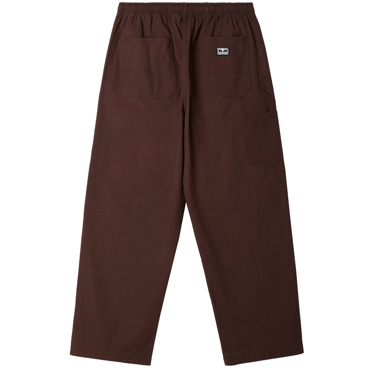 Obey Clothing Big Easy Canvas Pants - Unisex Dark Brown
