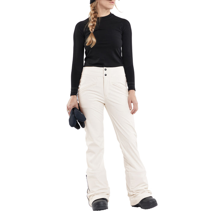 Volcom Battle Stretch High Rise Pants - Women's Moonbeam