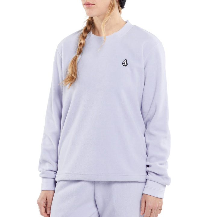 Volcom Polar Fleece Crew - Women's Lilac Ash
