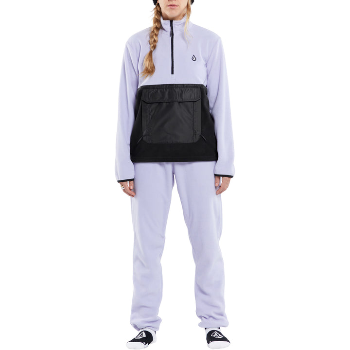 Volcom Polar 1/2 Zip Fleece - Women's Lilac Ash