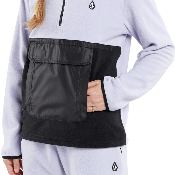 Volcom Polar 1/2 Zip Fleece - Women's Lilac Ash