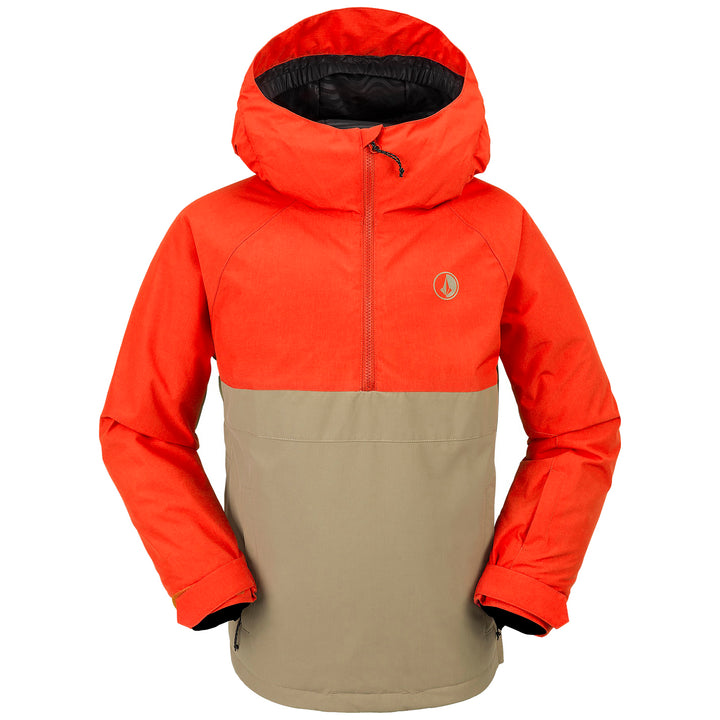Volcom Sluff Insulated Pullover Jacket - Boys' Orange Shock