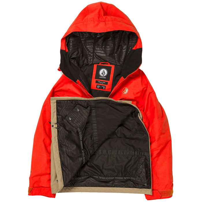 Volcom Sluff Insulated Pullover Jacket - Boys' Orange Shock